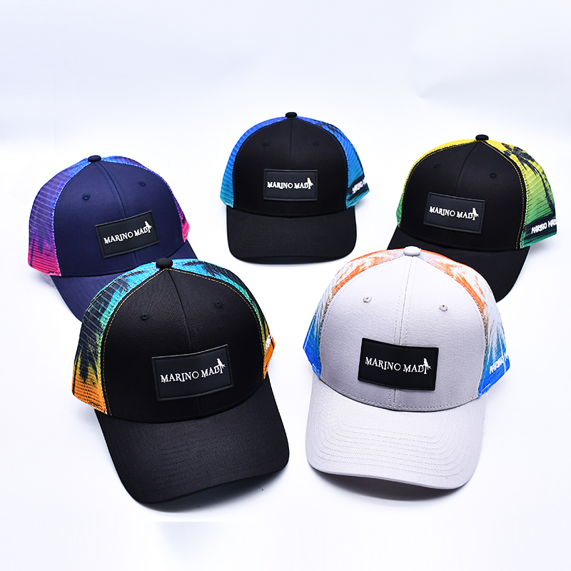 rubber patch trucker hat